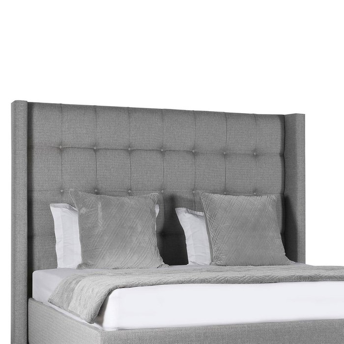 Кровать Berkley Box 160х200 серого цвета