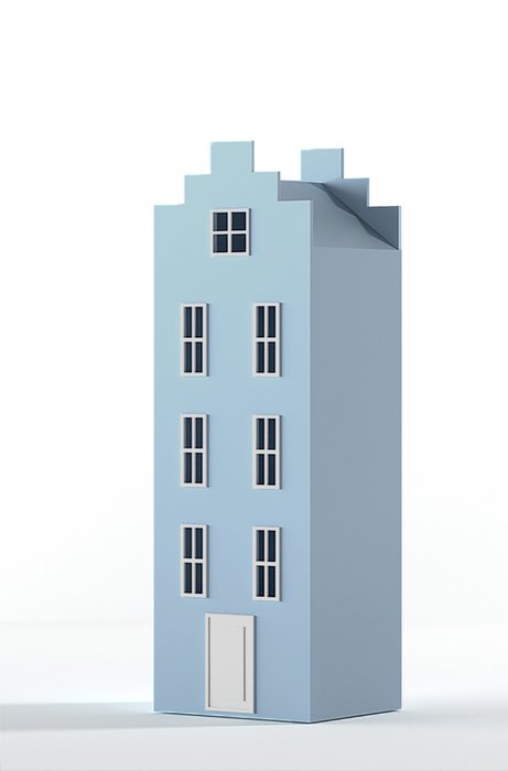 Шкаф-домик Амстердам Medium голубого цвета 