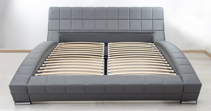 Кровать Оливия 160х200 темно-серого цвета