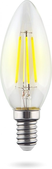 Лампа светодиодная Candle свеча прозрачная