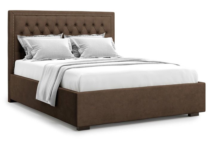 Кровать с подъемным механизмом Orto 160х200 коричневого цвета
