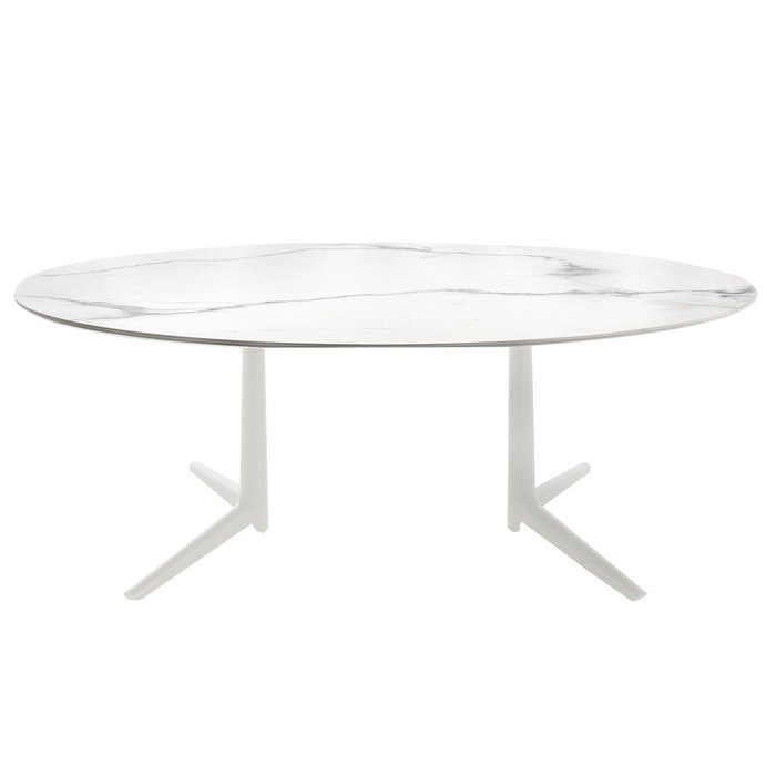 Обеденный стол Multiplo белого цвета
