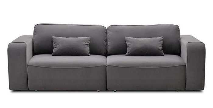 Прямой модульный диван-кровать Тулон серого цвета