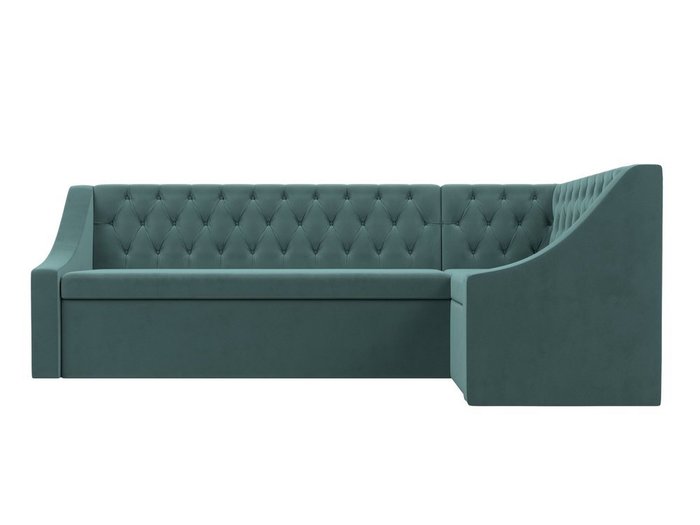 Кухонный угловой диван-кровать Мерлин бирюзового цвета