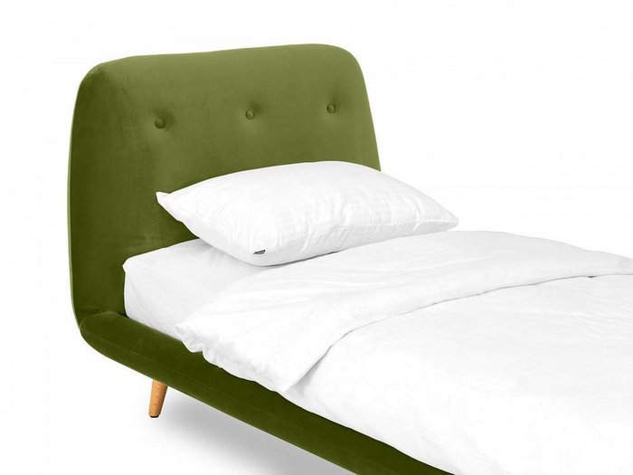 Кровать Loa 90х200 зеленого цвета