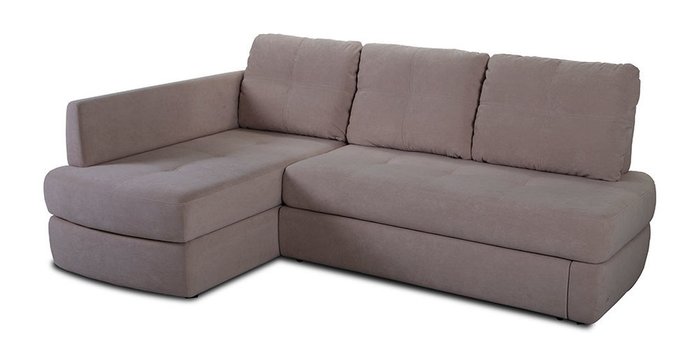 Угловой диван-кровать Арно коричневого цвета