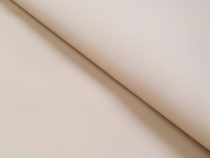 Прямой диван-кровать Классик бежевого цвета (экокожа)