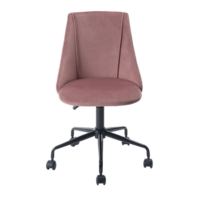 Кресло офисное Сиана розового цвета