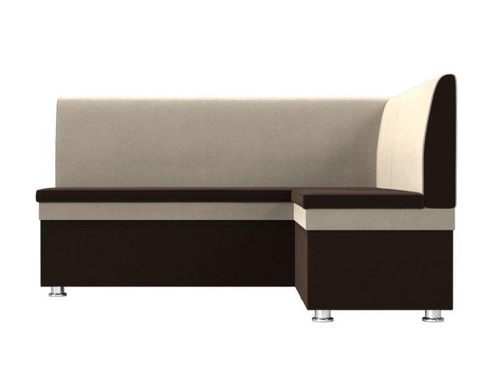 Угловой диван Уют бежево-коричневого цвета 