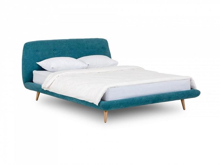 Кровать Loa сине-зеленого цвета 160x200