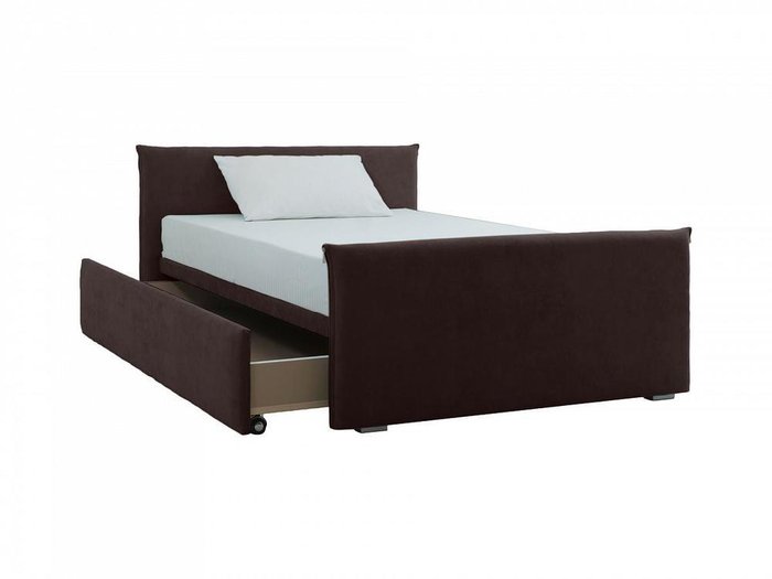 Кровать Studio темно-коричневого цвета 120x200 - купить Одноярусные кроватки по цене 41100.0