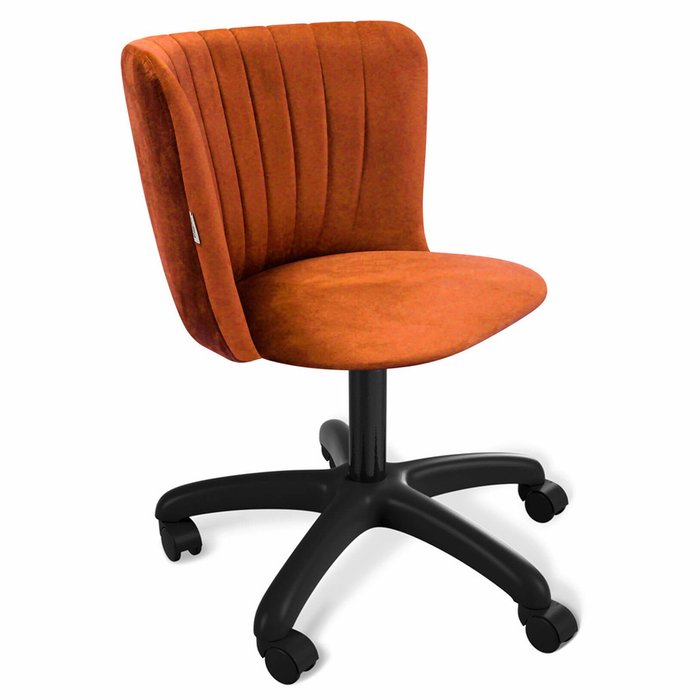 Стул офисный подъемно-поворотный Intercrus оранжево-коричневого цвета