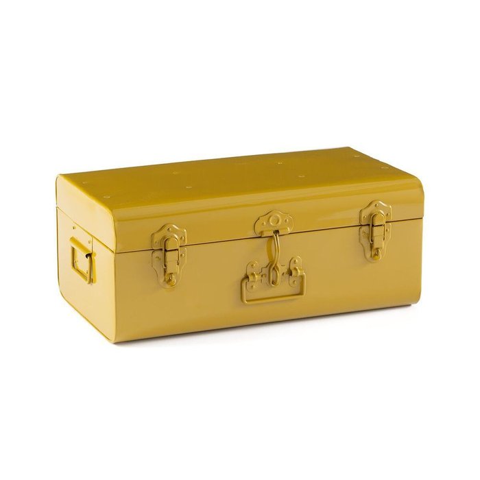 Сундук-чемодан Masa из металла желтого цвета