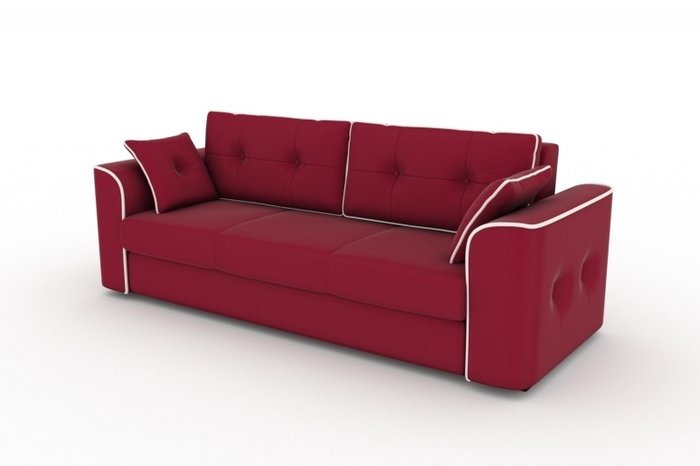 Прямой диван-кровать Narvik красного цвета