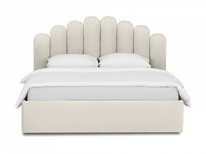 Кровать Queen Sharlotta 160х200 бежевого цвета с подъемным механизмом