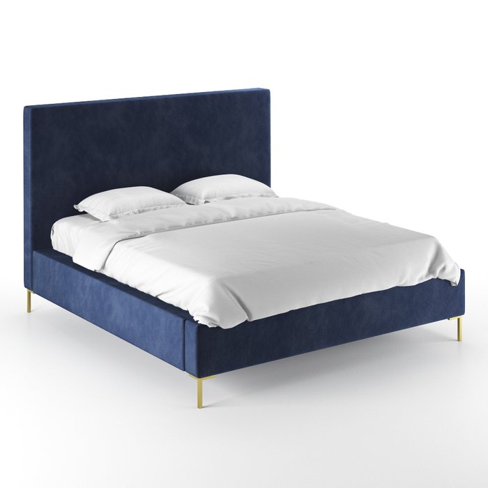 Кровать Kona 180х200 синего цвета 