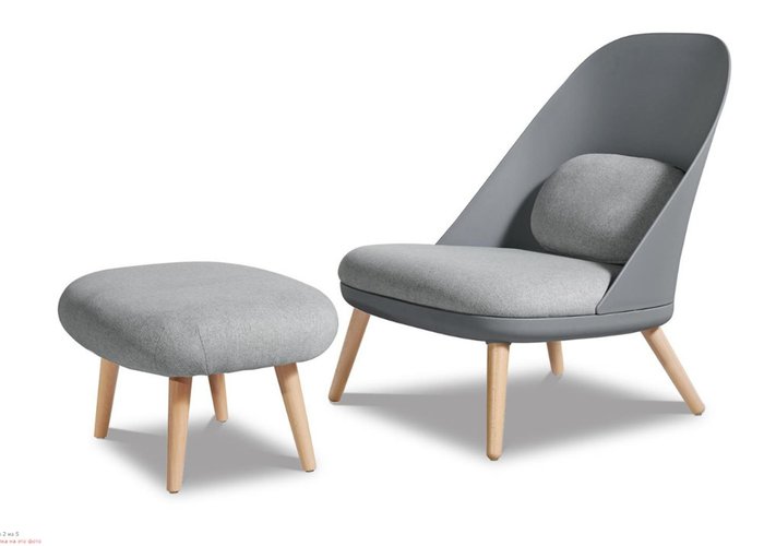 Кресло Noah grey серого цвета - лучшие Интерьерные кресла в INMYROOM