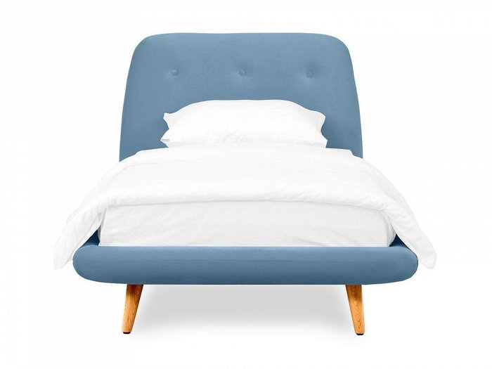 Кровать Loa 90х200 голубого цвета - лучшие Кровати для спальни в INMYROOM
