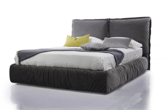 Кровать Now 180х200 серого цвета