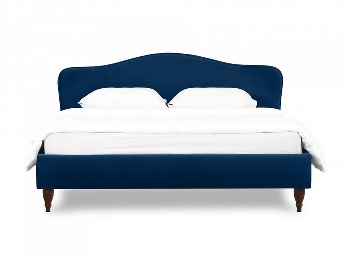 Кровать Queen Elizabeth L 160х200 темно-синего цвета