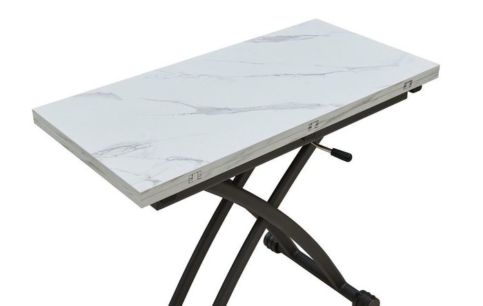 Журнальный стол-трансформер Jordan со столешницей белого цвета