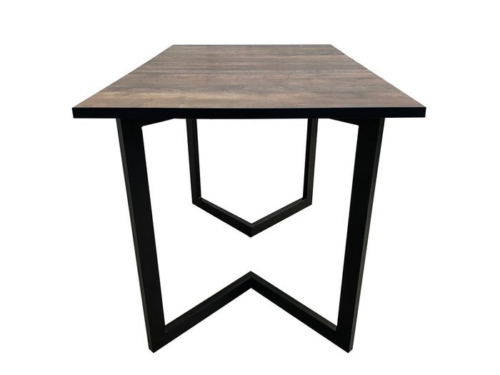 Обеденный стол Саен с коричневой столешницей 