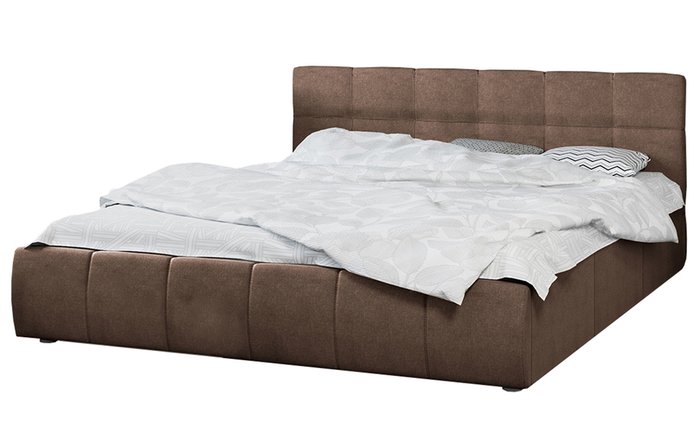 Кровать с подъемным механизмом Fawaris 180х200 коричневого цвета