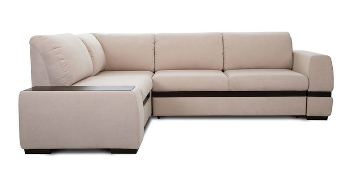 Угловой диван-кровать Миста бежевого цвета