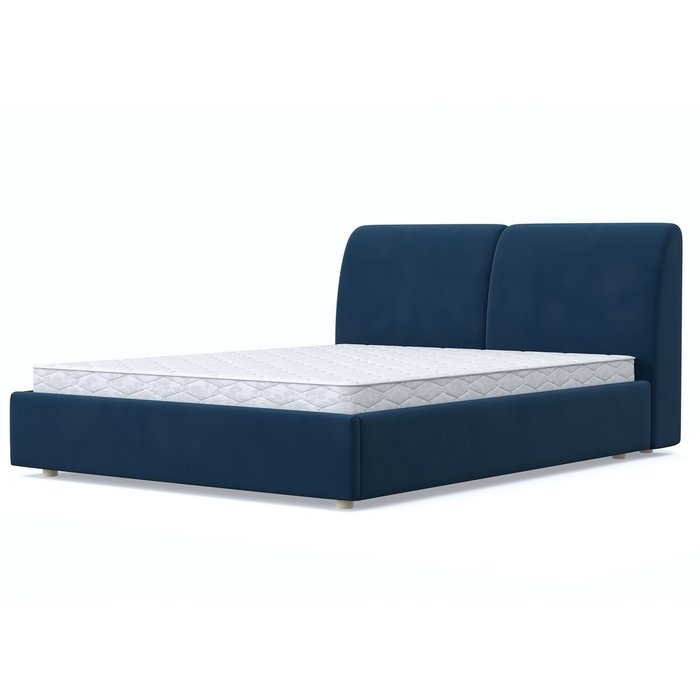 Кровать Бекка 180x200 синего цвета