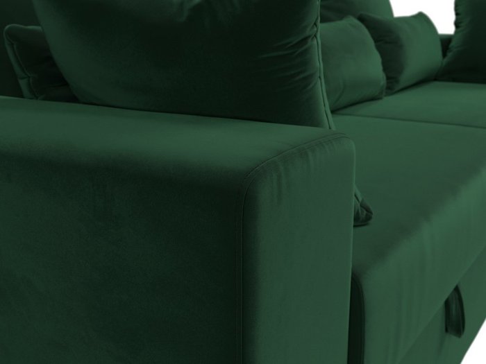 Прямой диван-кровать Мэдисон зеленого цвета
