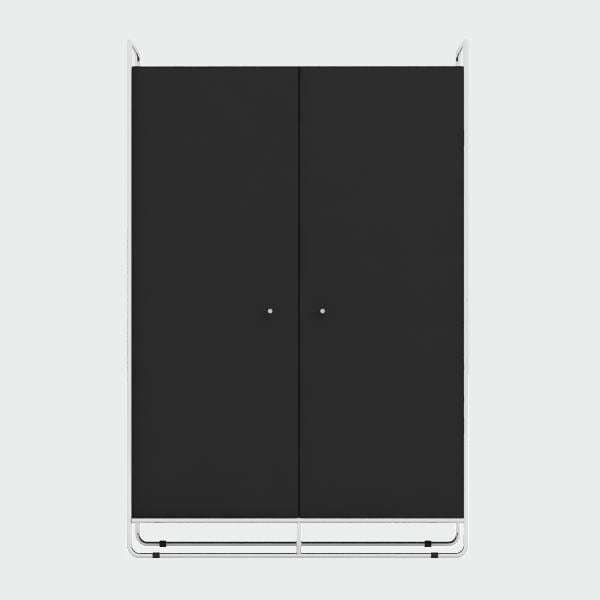 Большой шкаф Bauhaus черного цвета