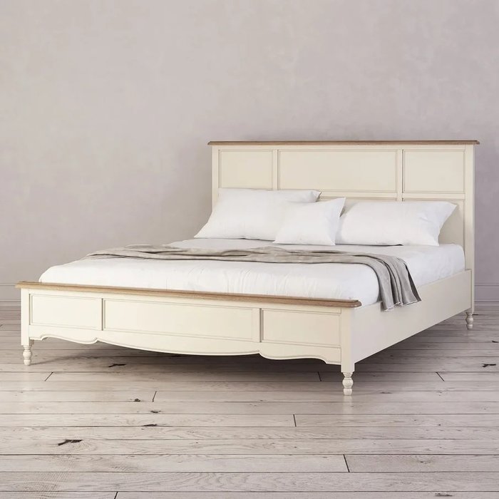 Кровать двуспальная Leblanc бежевого цвета 160х200