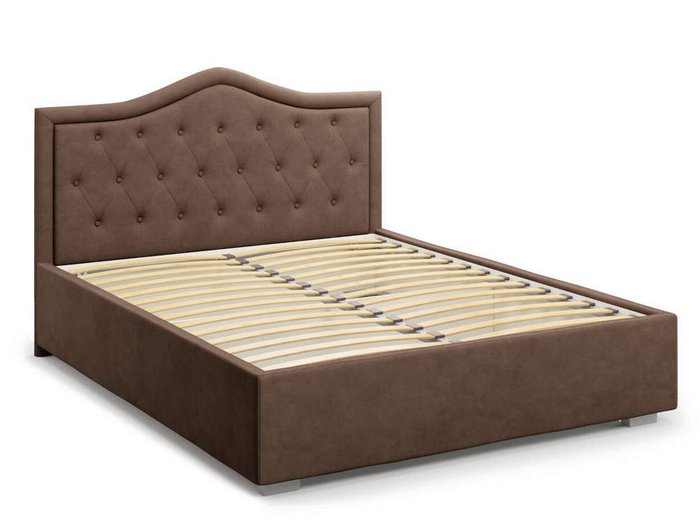 Кровать Tibr без подъемного механизма 180х200 шоколадного цвета