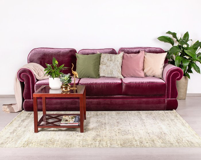 Декоративная подушка Lounge 45х45 серо-бежевого цвета - купить Декоративные подушки по цене 1159.0