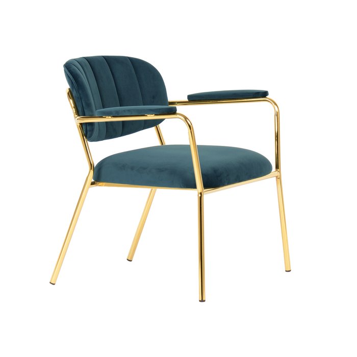 Кресло Кэрол синего цвета - лучшие Интерьерные кресла в INMYROOM