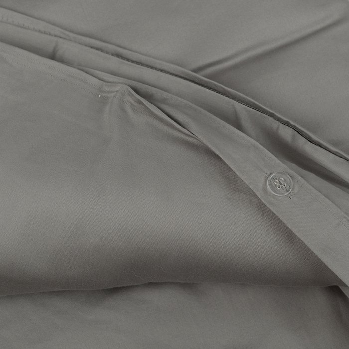 Комплект постельного белья из египетского хлопка Essential 220х200 серого цвета