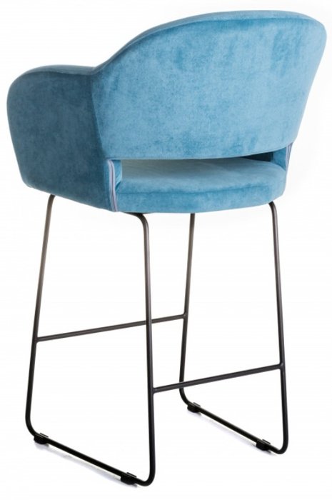 Кресло барное Oscar голубого цвета