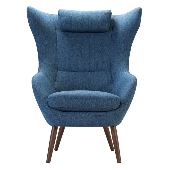 Кресло Сканди-2 Блю Арт синего цвета - купить Интерьерные кресла по цене 35990.0