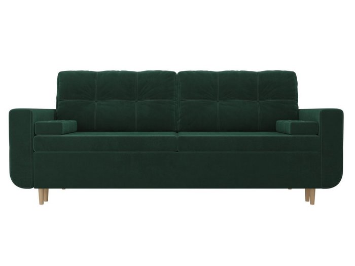 Прямой диван-кровать Кэдмон зеленого цвета
