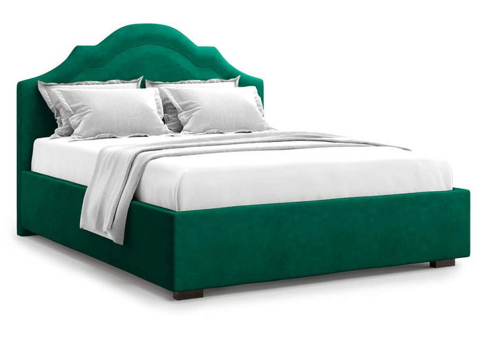 Кровать Madzore без подъемного механизма 140х200 зеленого цвета