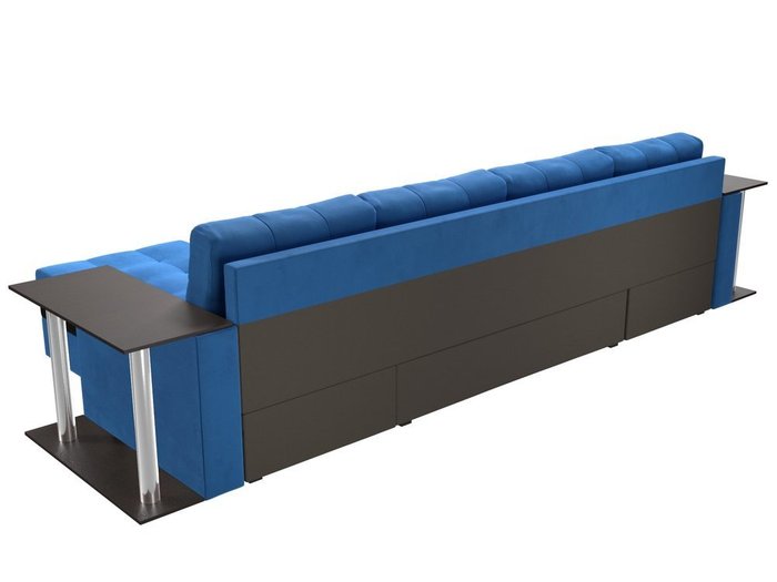 Угловой диван-кровать Атланта голубого цвета