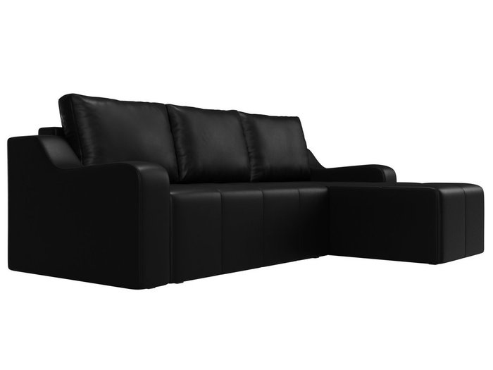 Угловой диван-кровать Элида черного цвета - лучшие Угловые диваны в INMYROOM