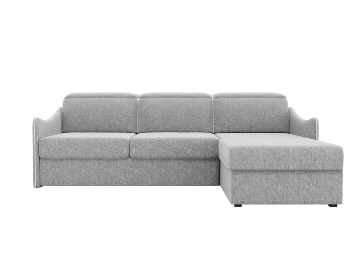 Угловой диван-кровать Скарлетт серого цвета