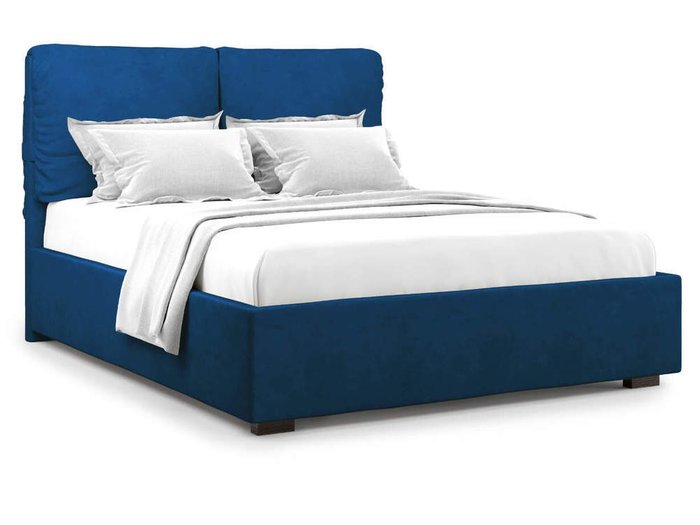 Кровать Trazimeno с подъемным механизмом 180х200 синего цвета