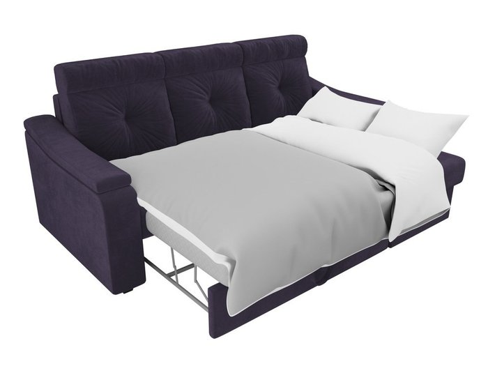 Угловой диван-кровать Джастин фиолетового цвета