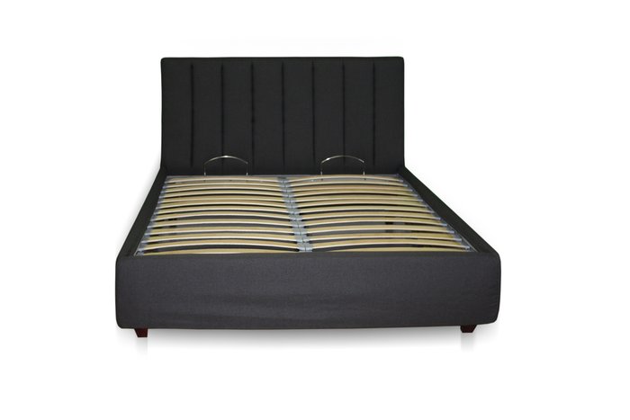 Кровать Клэр 140х200 черного цвета с подъемным механизмом
