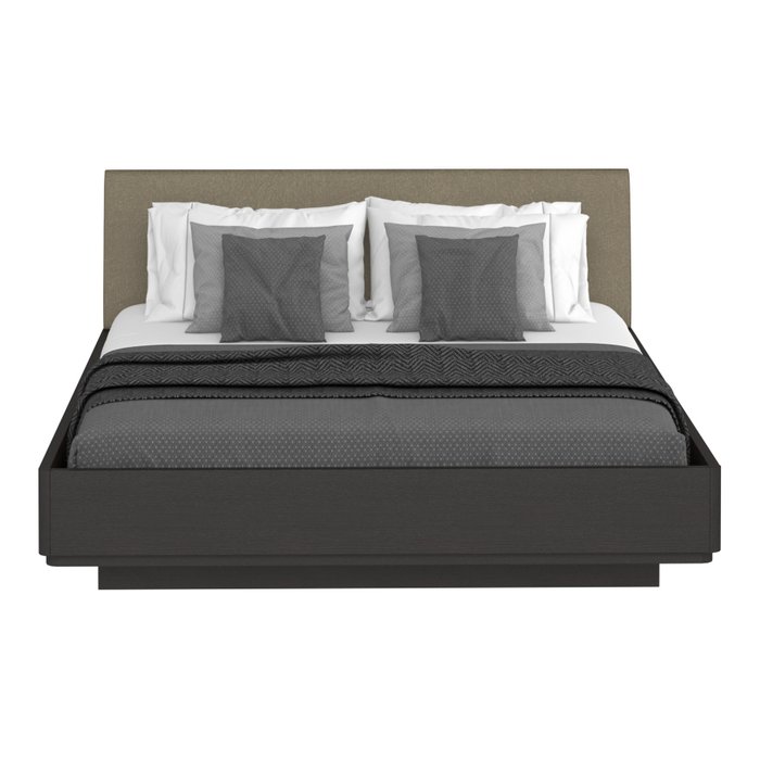 Кровать Элеонора 160х200 с серым изголовьем и подъемным механизмом