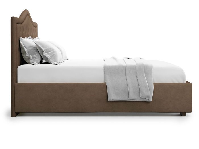Кровать с подъемным механизмом Tibr 180х200 коричневого цвета