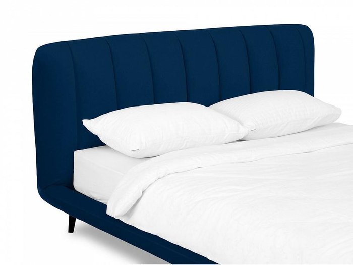 Кровать Amsterdam 160х200 темно-синего цвета