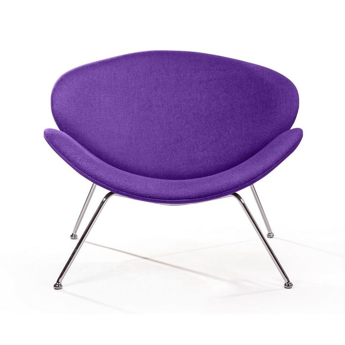Лаунж кресло Slice фиолетового цвета